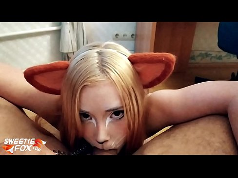 ❤️ Kitsune vale Dick ak kom nan bouch li Videyo sèks nan nou
